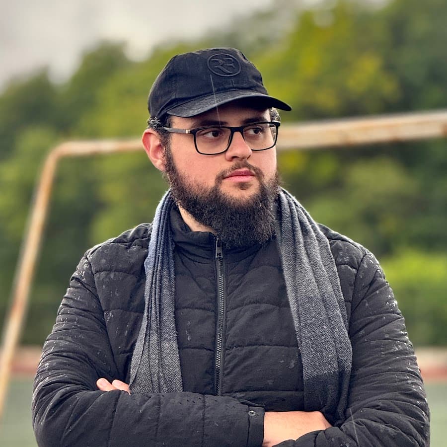 Portrait of filmmaker Omar Saleh